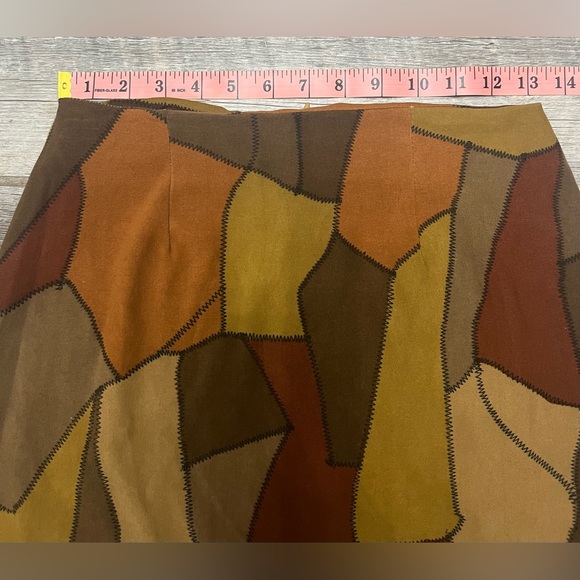 Vintage 90’s Y2K Patchwork Mini Skirt Size 3 - Picture 7 of 7